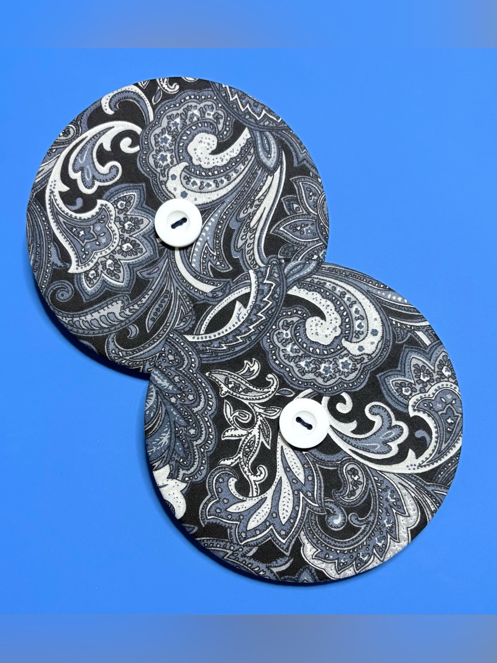 Handmade Fan Card/Helping Hand Organizer for Card Players - Paisley  Fabric Qty2